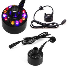 Humidificador de aire ultrasónico 12 LED 24V nebulizador de agua fuente atomizador
