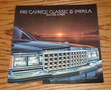 Original 1981 Chevrolet Caprice Classic Impala Sales Brochure 81 Chevy