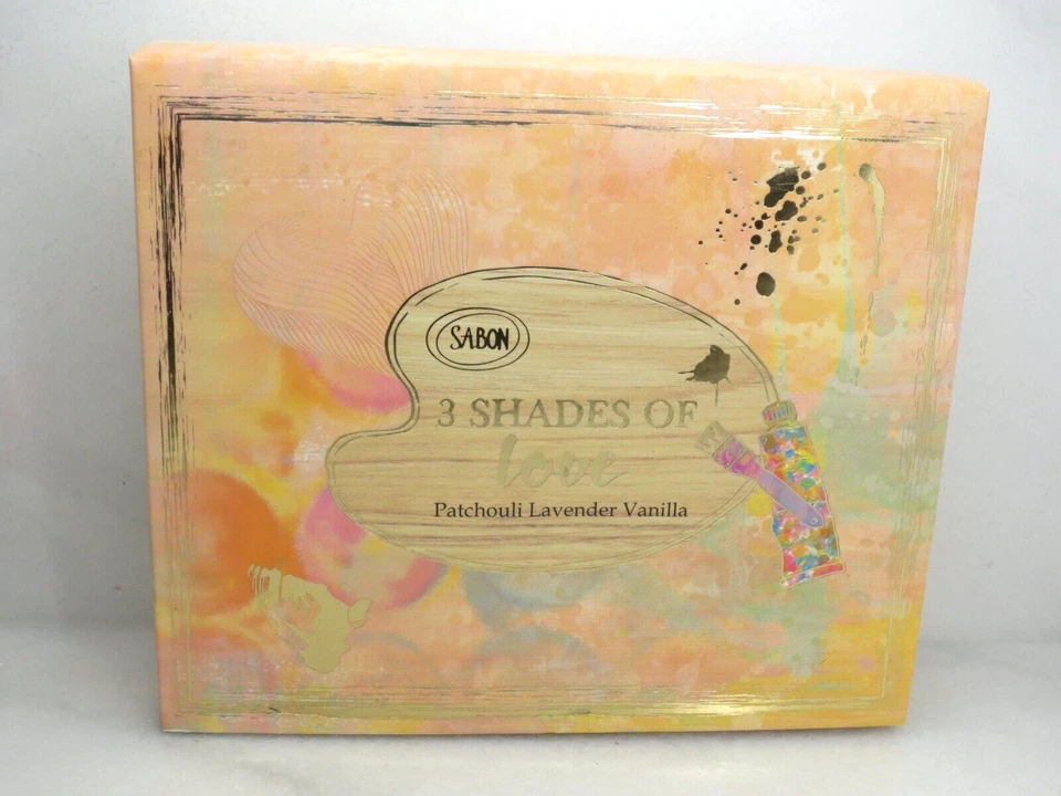 SABON 3 形爱 PATCHOULI LAVENDER VANILLA 身体 SCRUB & 身体乳液 盒装 — 第 2/4 张图片