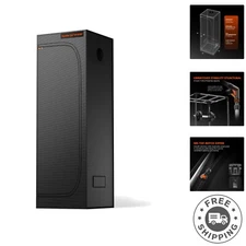 2x2x6 Pro-Grde Grow Tent, 24"x24"x72", with Observtion Window nd Floor Try, 1...