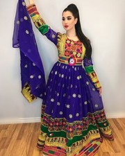 Embroidery Afghani dress for girl - Afghani style dress - Afghani dress for girl