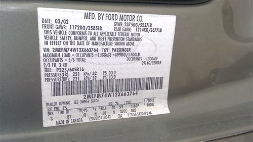 Chassis ECM Steering Above Glove Box Fits 97-02 CROWN VICTORIA 715247 - Picture 11 of 11