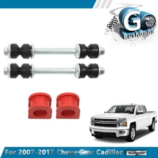 2× Front Stabilizer Sway Bar End Links Kit w/Bushings For 2007/08-2017 Chevy Gmc