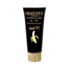 Oralicious The Ultimate Oral Sex Cream Banana Split 2oz - Flavored BJ Lube