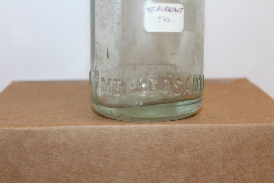 VINTAGE AQUA COKE COLA STRAIGHT SIDED BOTTLE MT PLEASANT TEXAS eBay