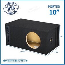 10" Single Ported X-Large Vented Ground-Shaker Subwoofer Enclosure Sub Box
