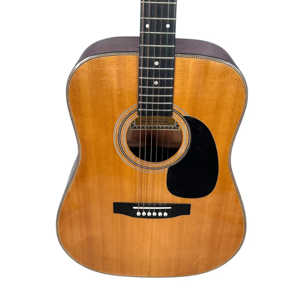 Vintage Hohner HMW 600 Guitar Brown Natural Wood Made Korea 1996-1998 Acoustic - Image 2 of 4