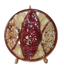 Vintage Lucite  Deviled Egg Plate by Design Gifts International MCM Beans Rice