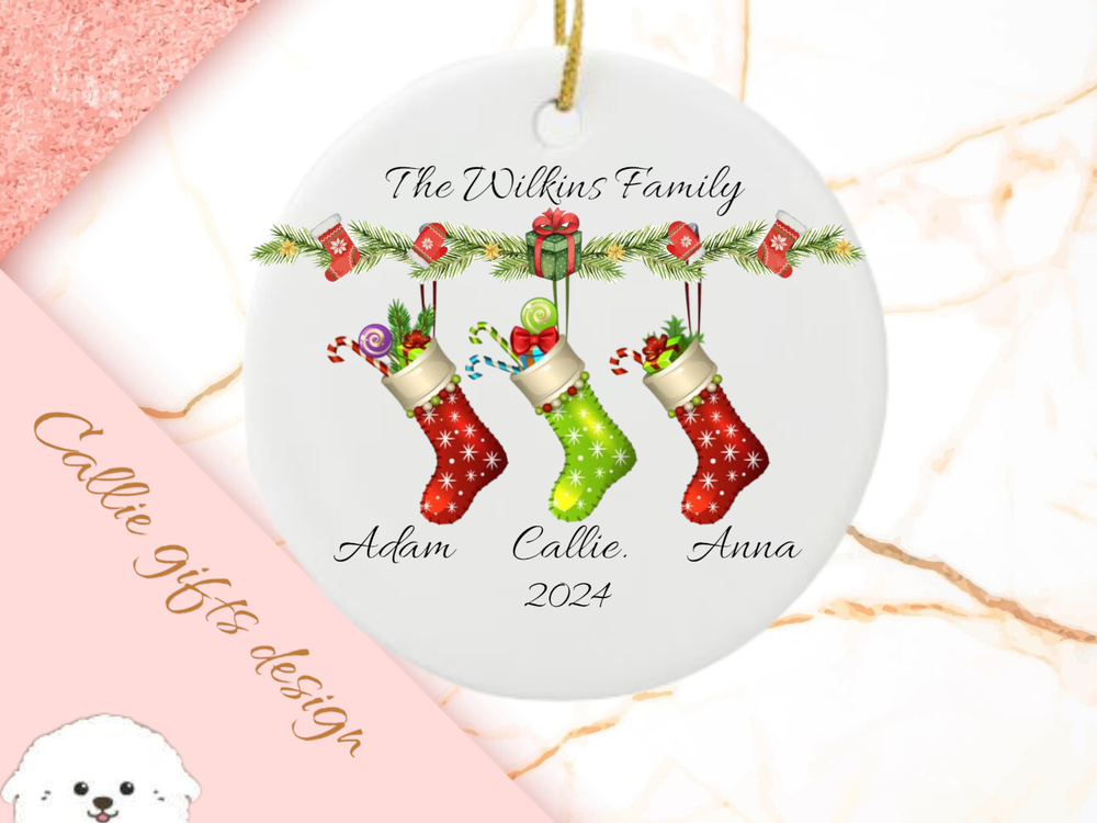 Custom Family Christmas Ornament - Perfect Personalized Gift for Family Celebrations and Holiday Decorations Custom Family Christmas Ornament - Perfect Personalized Gift for Family Celebrations and Holiday Decorations