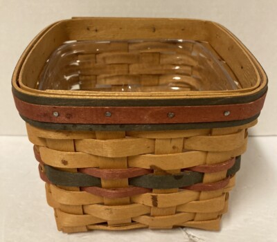 Longaberger Basket 1998 Father's Day Finders Keepers w/ Protector