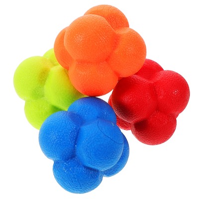  4pcs Sports Hexagonal Reaction Ball Hand-Eye Coordination Reaction Ball