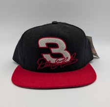 Vtg 90's Dale Earnhardt Hat Nutmeg Red Black Snapback Cap #3 Made In USA Racing