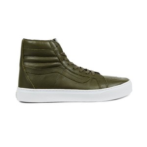 vans leather green