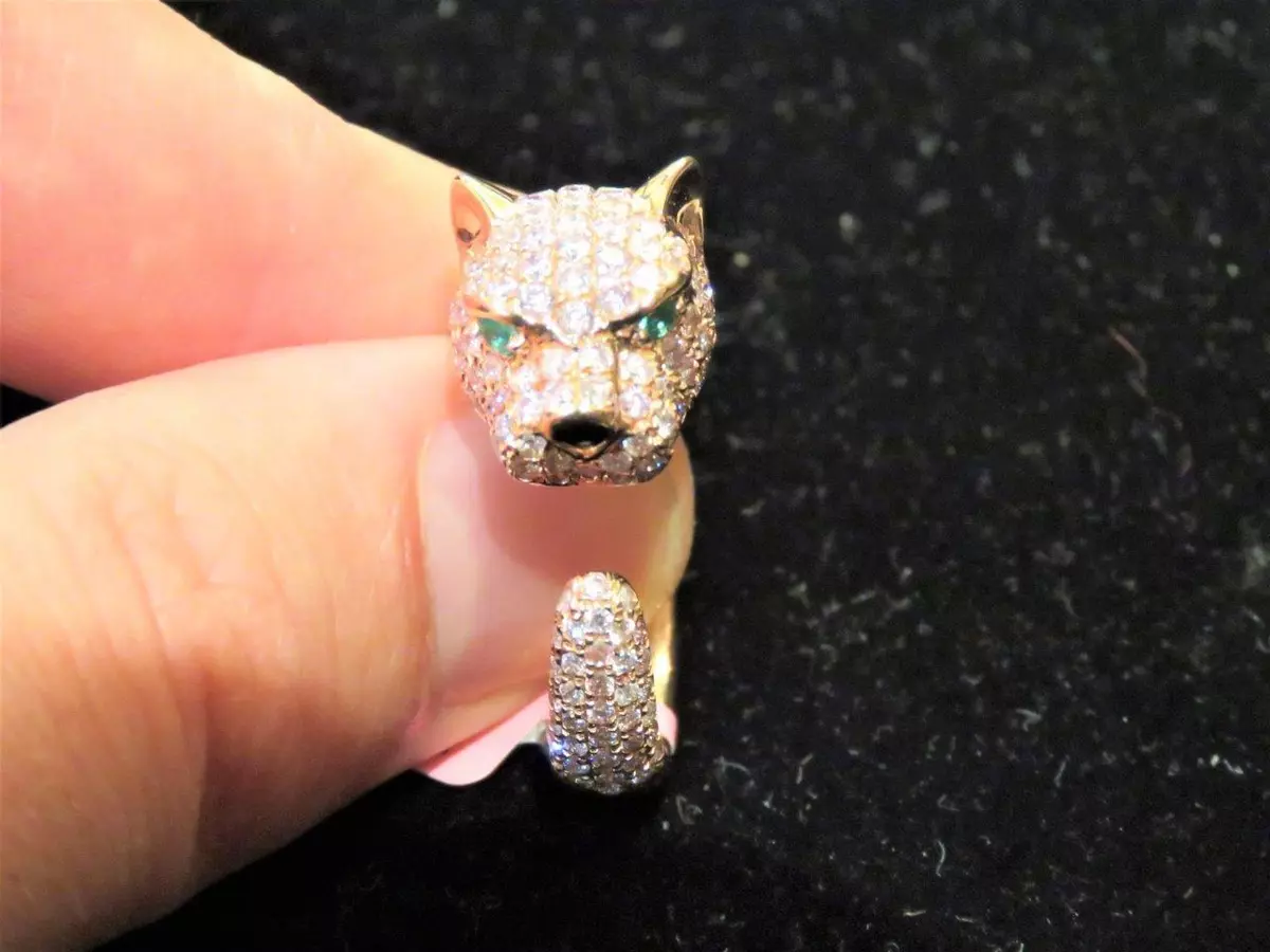 50 OFF CLEARANCE NWT 18796 RARE 18KT GOLD GORGEOUS PINK PANTHER