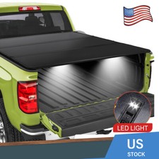 Hard Folding Truck Bed Tonneau Cover Fits 2005-2024 Nissan Frontier 5ft Bed