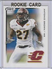 ANTONIO BROWN ROOKIE CARD 2010 Football CENTRAL MICHIGAN COLLEGE RC ~ Patriots!