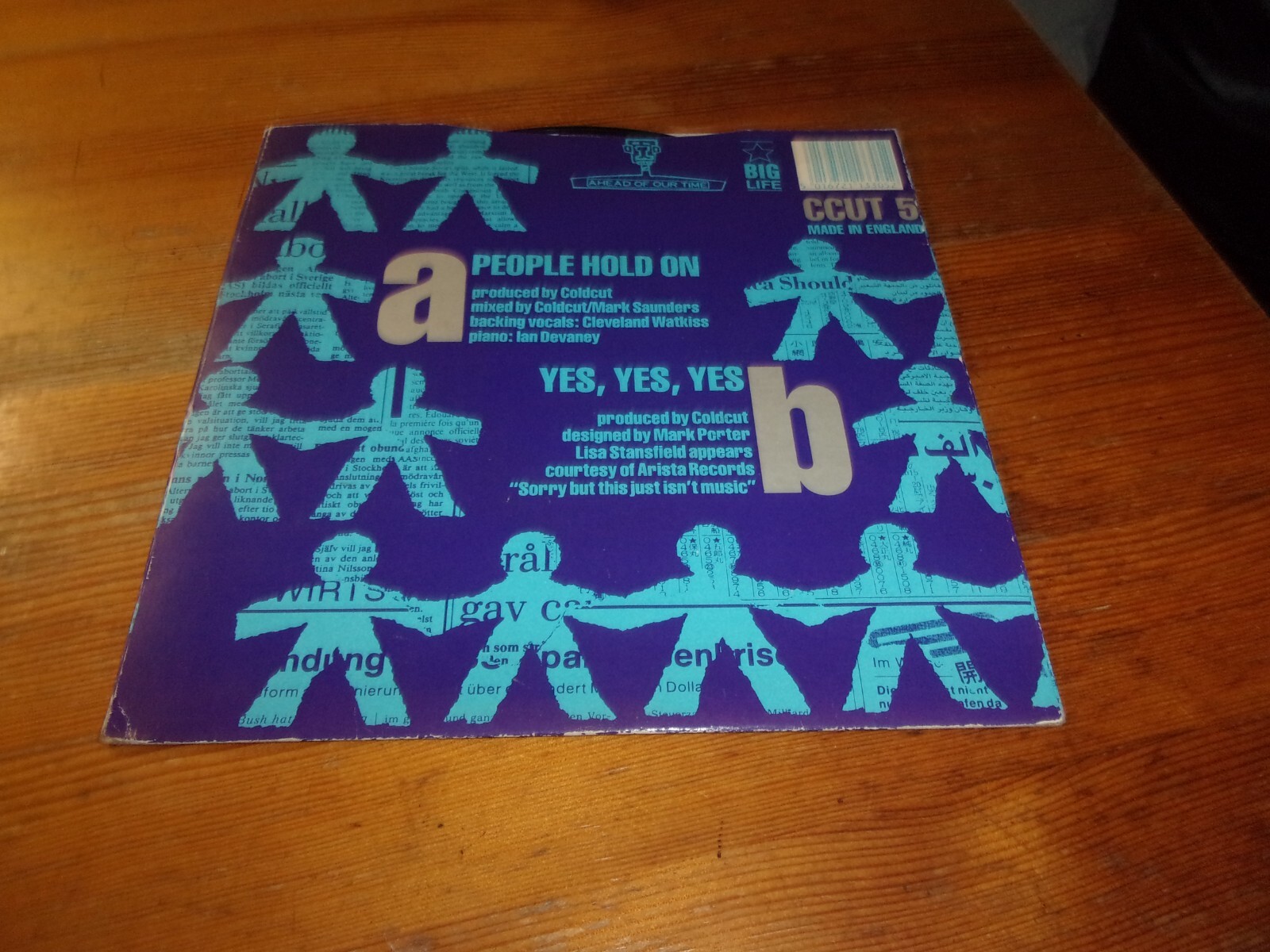 coldcut, with lisa stanfield, people hold on, 7" 1989 CCUT 5 eBay
