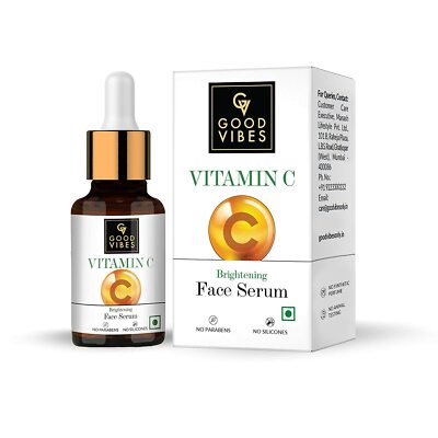 Good Vibes Brightening Vitamin C Face Serum For Glowing Skin 10 ml
