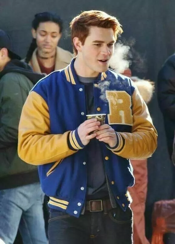 Blue and yellow letterman clearance jacket