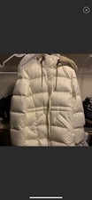 Coach Puffer Off-white Winter Coat Fur Hood