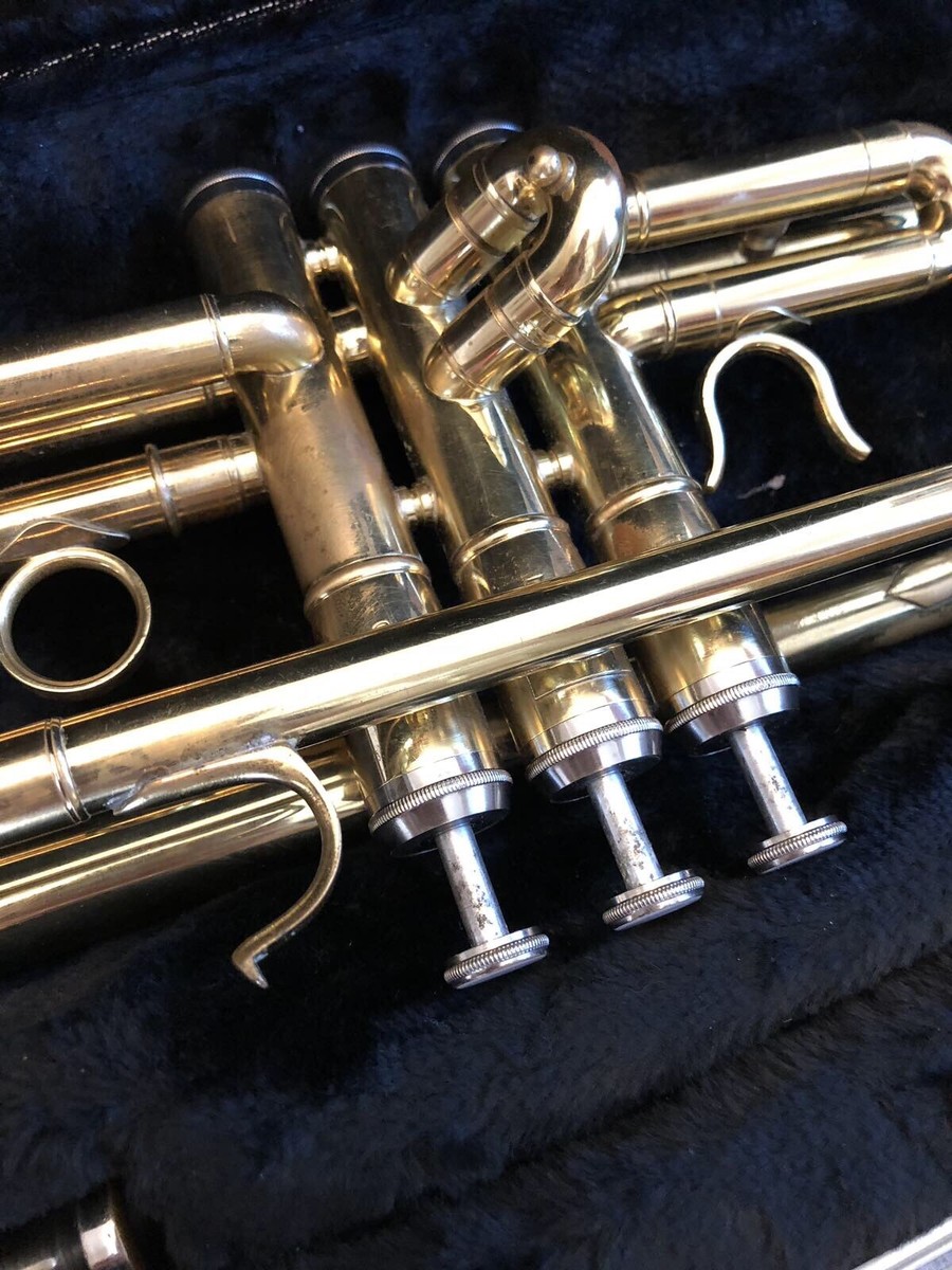 TRUMPET MAXTONE BY FRENCH ENGINEER HORN BRASS WIND INSTRUMENT + 