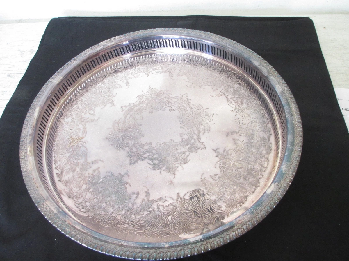 Webster Wilcox In Antique Us Silver-Plated Platters & Trays for