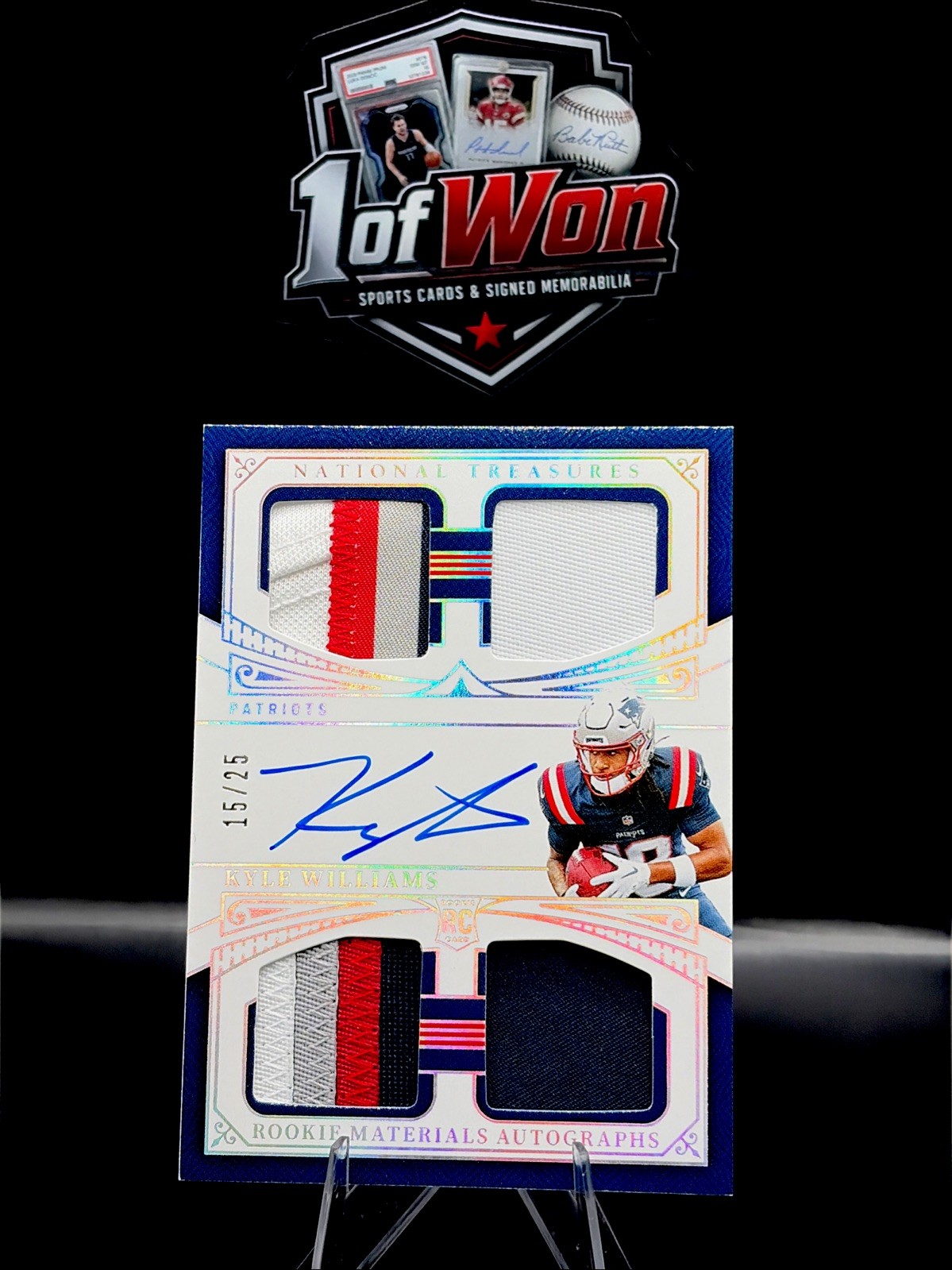 2025 Panini NT  Rookie Materials Auto Quad Kyle Williams Holo Silver 15/25 🔥