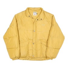 BIG STAR Mens Yellow Classic Zip Polyester Blend Puffer Jacket XL