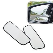 Pack-2 Car Rectangular Rearview Blind Spot Mirror, 3.7" x 1.4" Adjustable