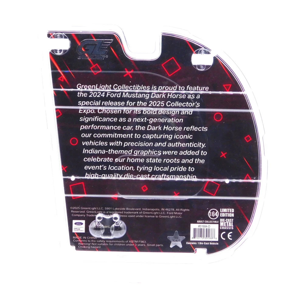2024 福特野马 Dark Horse Walterson Expo Greenlight Premium 1: 64 压铸 — 第 2/2 张图片