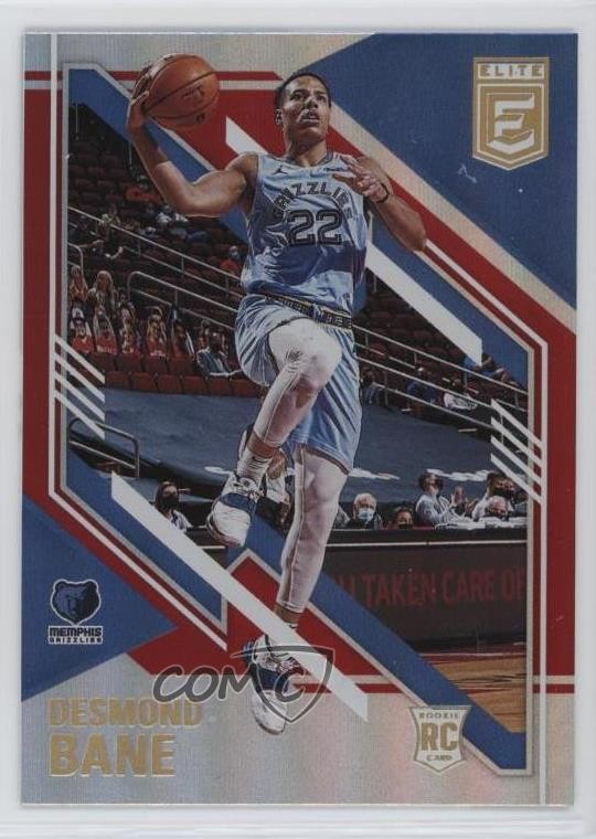 2020-21 Donruss Elite Rookies Red Desmond Bane #121 Rookie RC 4ac