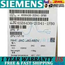New Siemens 6SE6430-2UD41-1FB0 6SE6 430-2UD41-1FB0 1 Year Warranty Fast Shipping