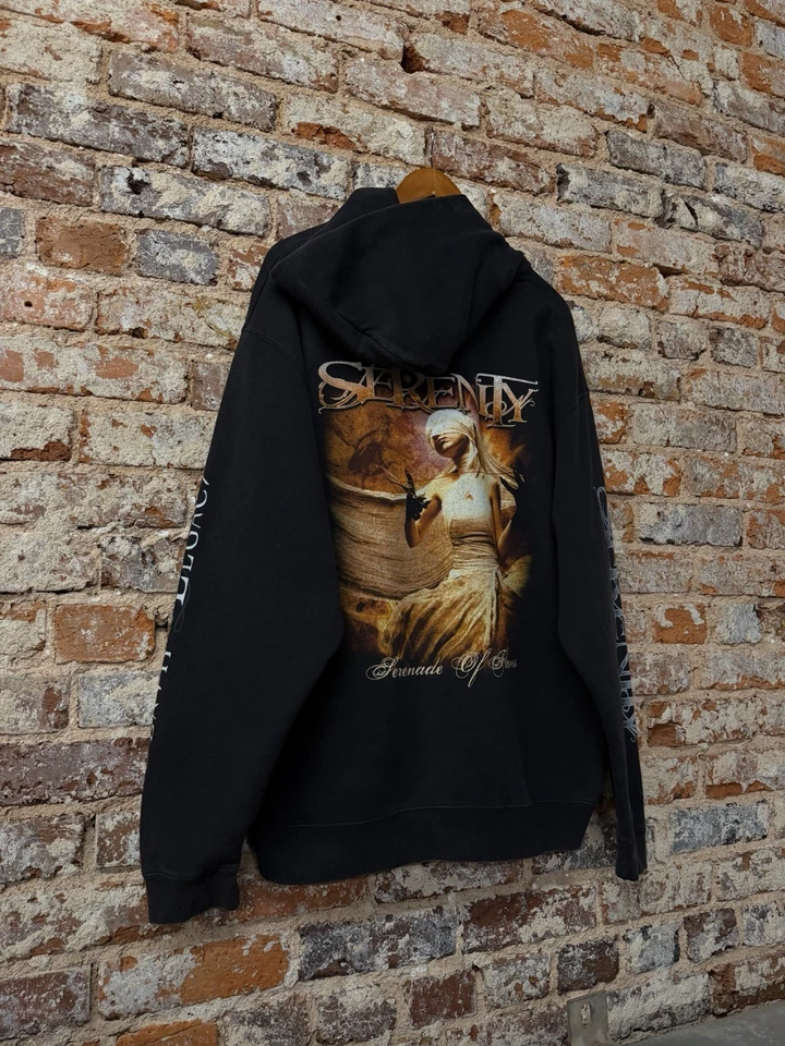 Sudadera con capucha Serenity “Serenade Of Flames” 2011 con cremallera talla XL Power Metal Y2K Foto 2 de 4
