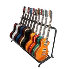 New Glarry Round Tube9 Folding Multi Guitar Holder Rack Stand