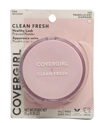 Covergirl Clean Fresh Healthy Look Pressed Powder 100 Translucent 0.35 oz