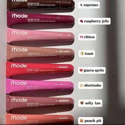 10 Colors!!! Rhode Jelly Bean Peptide Lip Tint Jelly Lip Balm 0.3 oz/10 ml