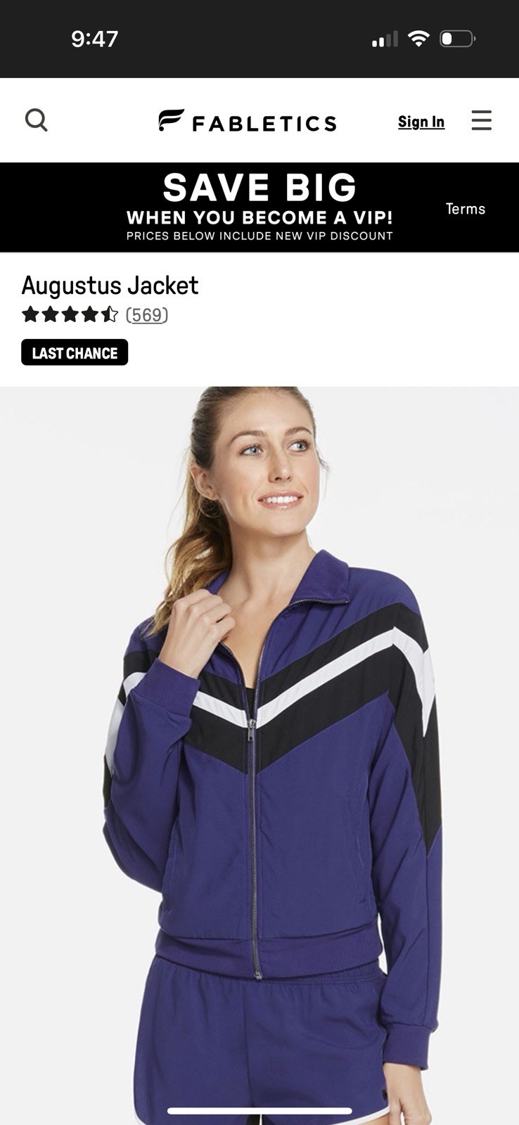 Fabletics Augustus 70s Bomber Jacket Small Women’… - image 1