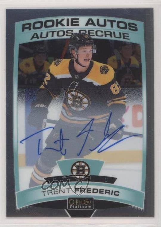 2019 O-Pee-Chee Platinum Rookie 2020-21 Update Trent Frederic #R-TF Auto RC b0v