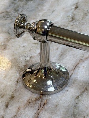 Pottery Barn Mercer 24 Inch Towel Bar Finish: Polished Nickel Open Box Complete