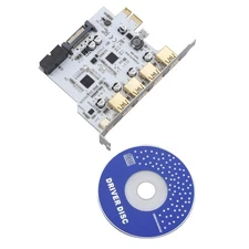 New PCIE to USB3.2 GEN1 Expansion Card 4 Port 19 Pin Type-A Type-C PCI Converter