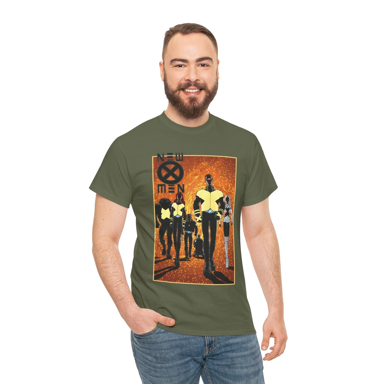 New X-Men T-Shirt - Frank Quitely Art - Wolverine, Cyclops, Jean Grey - Marvel