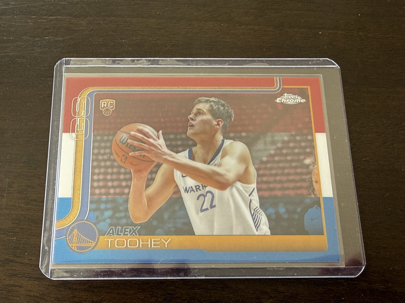 2025-26 Topps Chrome - Alex Toohey #298 Red White & Blue Refractor (RC)