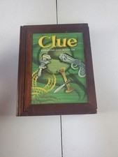 Clue Vintage Game Collection Wooden Box Bookshelf Edition Complete 2005