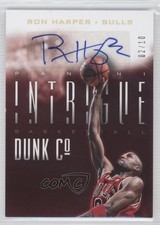 2013-14 Panini Intrigue Dunk Company Signatures Gold /10 Ron Harper #26 Auto