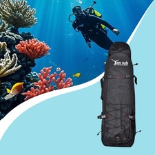 Long Fins Bag Freediving Fins Backpack Zipper...