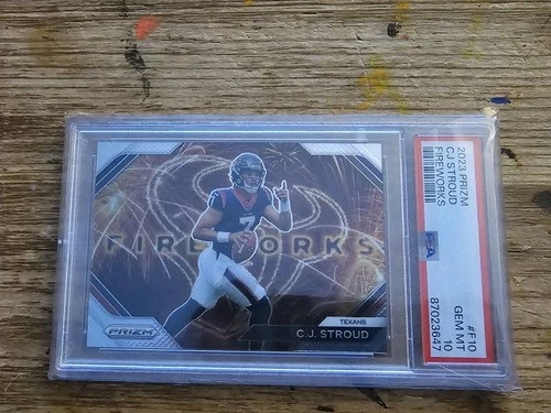 PSA 10 GEM MINT CJ STROUD RC Fireworks! Rookie
