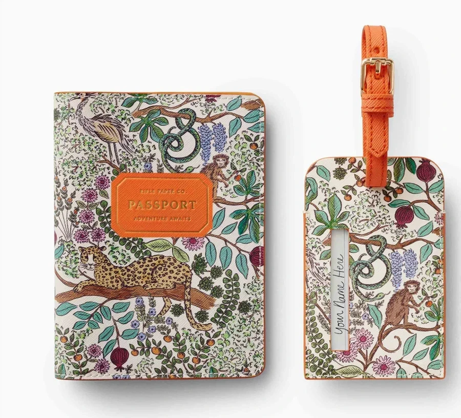 Rifle Paper Co. Passport Holder and Luggage Tag