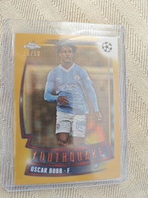 Oscar Bobb [Yellow] /50 | Topps Chrome UCL - Youthquake | Manchester City