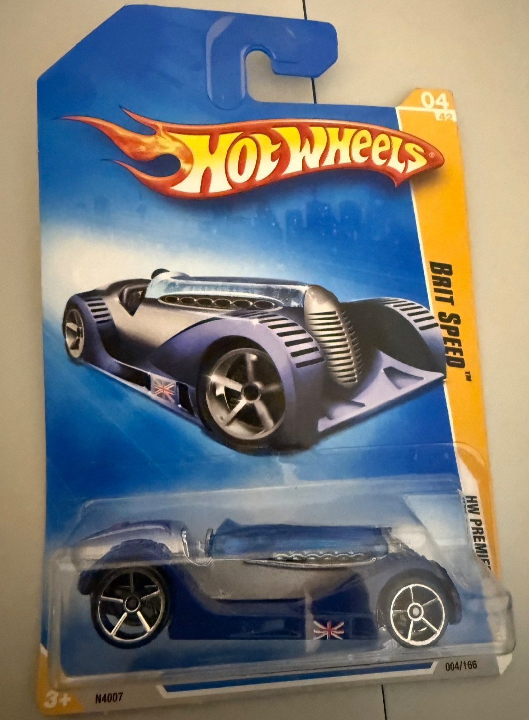 Hot Wheels 2009 Brit Speed Diecast Car Blue Toy Collectible New NIB