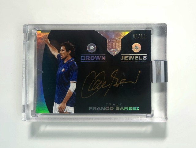 2018 panini eminence soccer franco baresi double diamond auto #2/10 italy